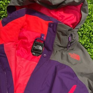 The North Face Purple and Gray Jackets